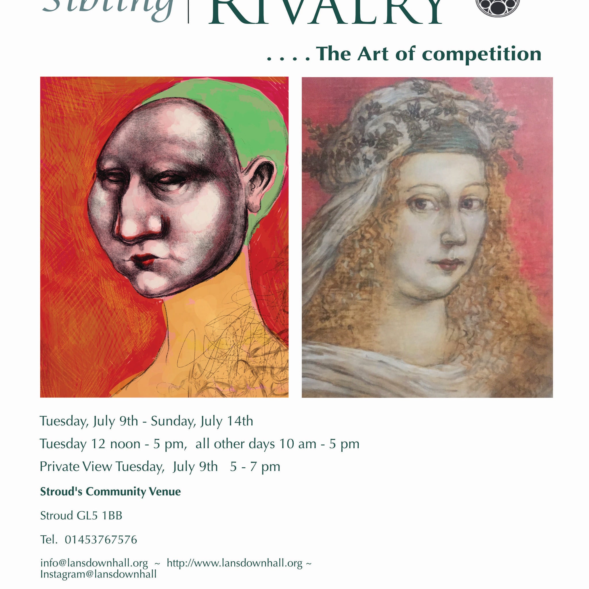 Sibling Rivalry: The art of competition. Lansdown Gallery, Stroud,, United KindgomJuly 7-14, 2024